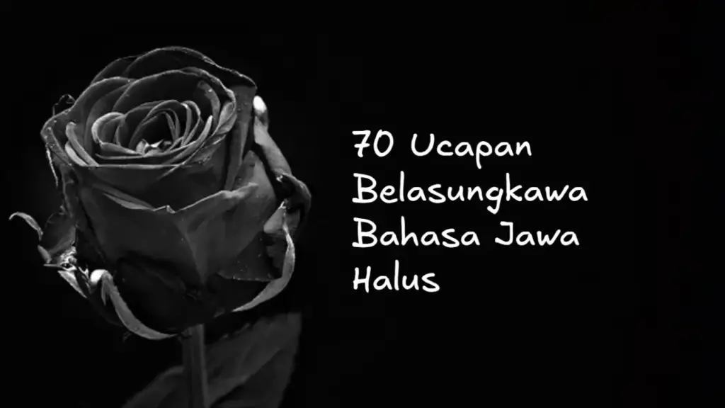 Ucapan Belasungkawa Bahasa Jawa